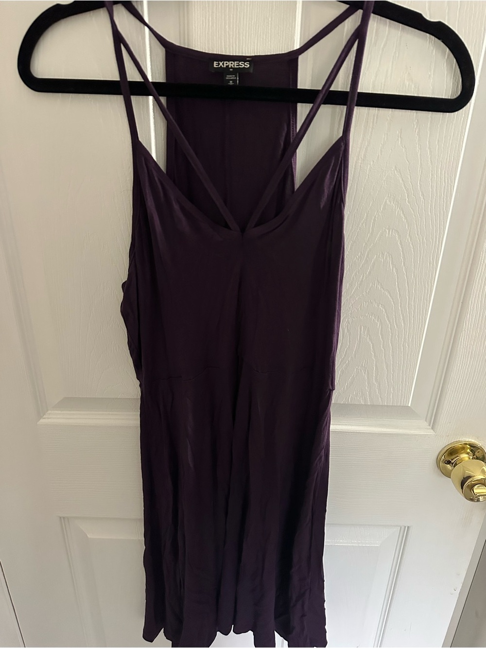 Express Plum Double-Strap Slip Dress size medium